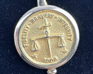 Rare 1961 FBI 10yr Service 10K Gold Pin Key