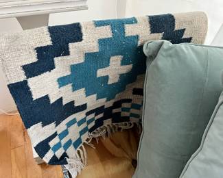 Blue/White Goodweave Rug