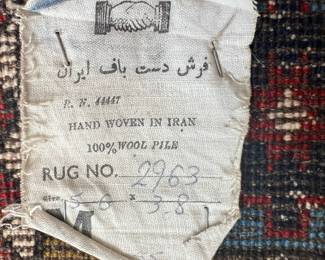 100% Wool Pile Persian Rug - 5' 6" x 3' 8" Made in Iran