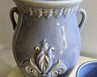 2001 Renee Du Bois Fleur-De-Lis Lilac Vase 