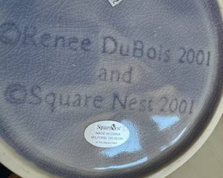 2001 Renee Du Bois Fleur-De-Lis Lilac Vase 