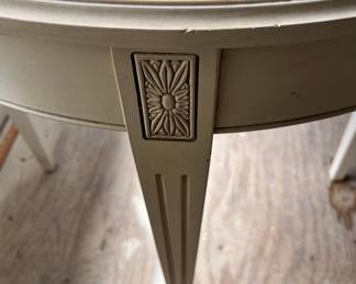 Ethan Allen White French Country Side Table