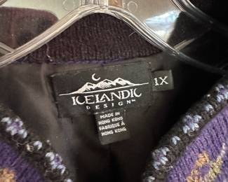 Icelandic Design Wool Embroidered Sweaters
