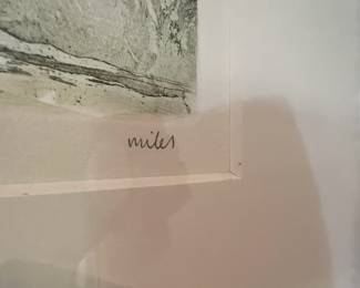 Framed Watercolor Print "La Maison Du Monsieur Joli" by Gordon E. Miles