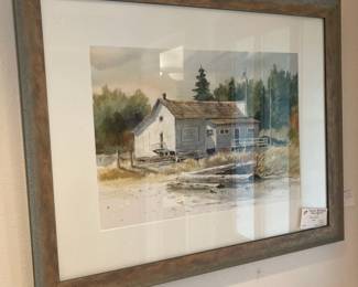 Framed & Matted Watercolor by Anne Rutter