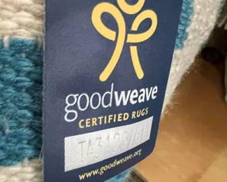 Blue/White Goodweave Rug