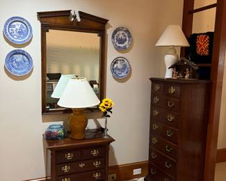 Small chest and mirror (tall chest and plates not available)