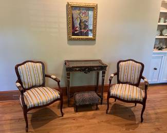 Pair of chairs (table not available)