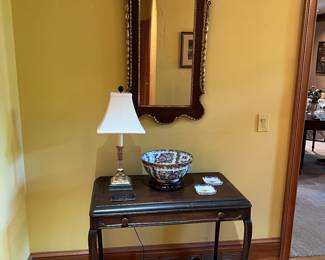 Antique Federal mirror (table not available)