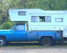  03 1975 Chevrolet Light Duty Truck with Camper Special