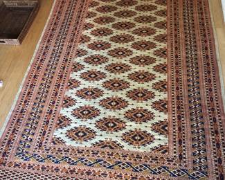 Pakistani Bokhara rug (50” x 78")