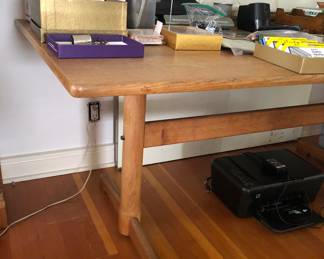 Oak trestle table #2 - identical to the one in last photo, but assembled