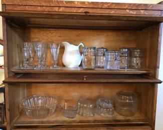 Vintage Mason jars, glass molds 