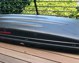 Yakima RocketBox car top carrier (92” long, 23” wide - with key)