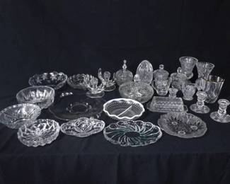 Large Lot of Antique Crystal
