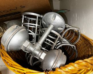 Lots of Lights and light fixtures, industrial, outdoors