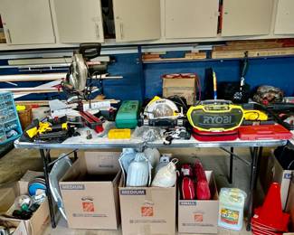 just a fraction of what is in this packed garage!