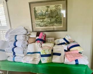 king and queen bedding, also blankets and mattress covers and some cute twin bedding as well