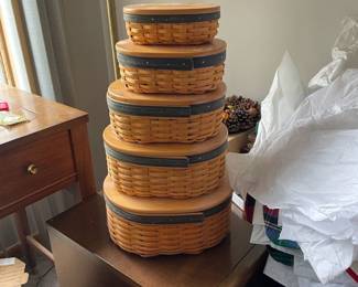 . . . five of hundreds of Longaberger baskets!