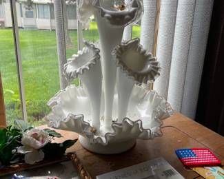 . . . wonderful fluted Fenton art glass