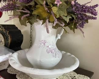 . . . vintage pitcher and bowl