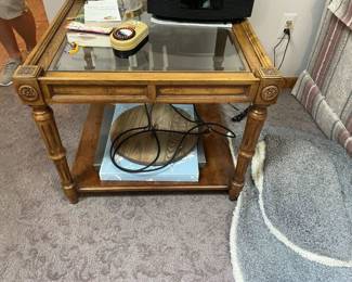 . . . nice glass end table