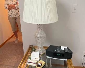 . . . Waterford crystal lamp and my beautiful wife (wife NOT for sale -- priceless!)
