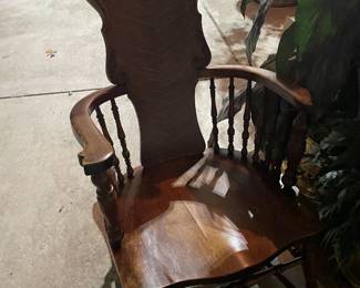 . . . early 1900's oak rocker