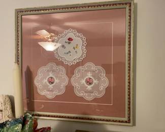 . . . framed doilies