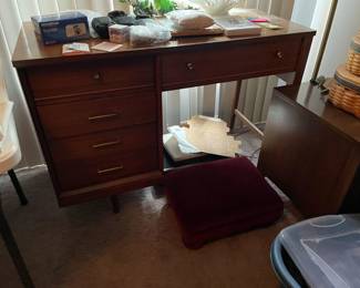 . . . nice walnut-toned desk