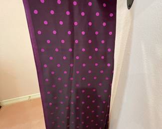 Reversible, magenta, silk scarf