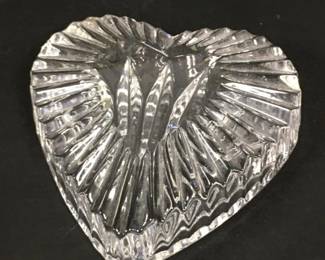 Waterford crystal heart paperweight