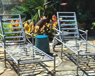 Chaise lounges (cushions not shown)
