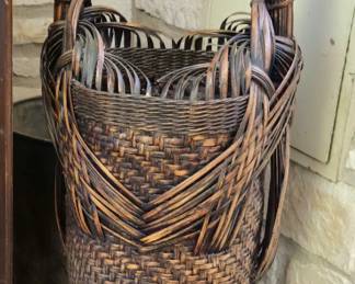Large Japanese Kutani basket