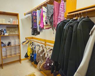 Vintage pouch and "feed bag" style Italian and other leather handbags