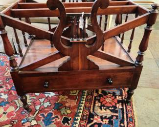 Beautiful mahogany canterbury rack (magazine or music stand)