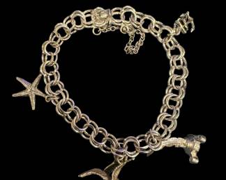 Sterling charm bracelet 