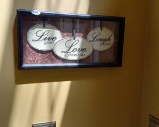 Items Located In The Entry Hallway ~ Check Out Room