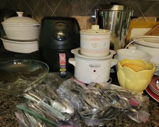 Lots of plate flatware