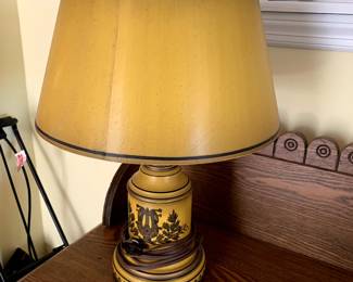 Vintage Toleware Lamp