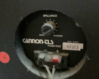 Back of Cannon speakers