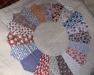 Completed (and a few in-progress) Quilt Squares ready to be made into a quilt!