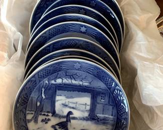 Beautiful 1960s-1970s Royal Copenhagen Blue and White Dishes