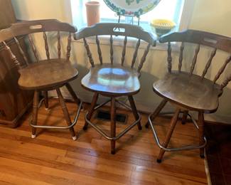 Swivel Barstools Lot of 4 (one not shown)