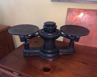 Antique Scale made by Howe Scale Co