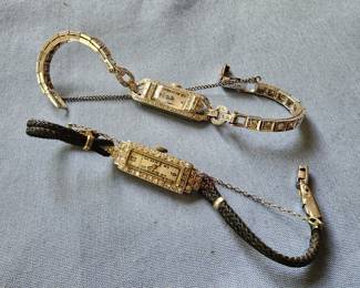 Antique/ Vintage Ladies Platinum/ Gold and Diamond Watches