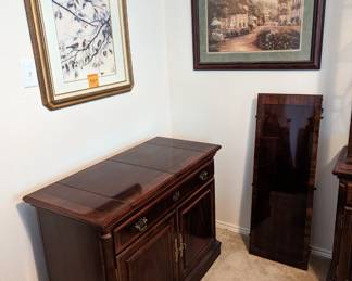 Side server, Betsy Brown print, Hsing Hua Chang print