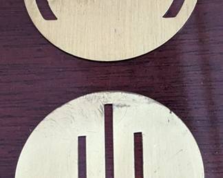 Vintage MoMA Michael Kalil brass bookmarkers