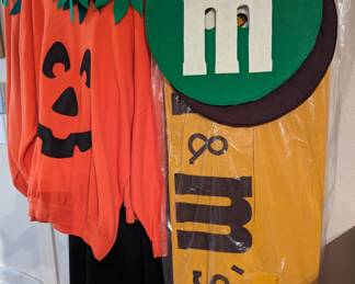 Halloween costumes, M&M, Pumpkins