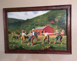 The Whip oil on canvas painting